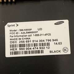 Samsung Galaxy Note 3 SM-N900P 32GB Black Unlocked WiFi Media Player No Pen