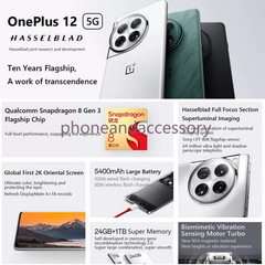 Unlocked OnePlus 12 5G 512GB/1TB 6.82” DualSIM Android14 IP65 Googleplay Phone