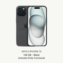 iPhone 15 – 128GB – Unlocked – Good Condition – No Face ID (eSIM only)
