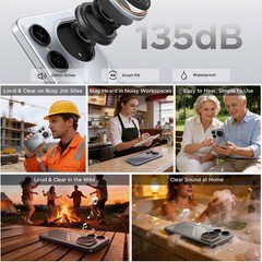 DOOGEE M30 4G LTE Rugged Phone Android 16 Waterproof TWS Earbuds Large Speaker