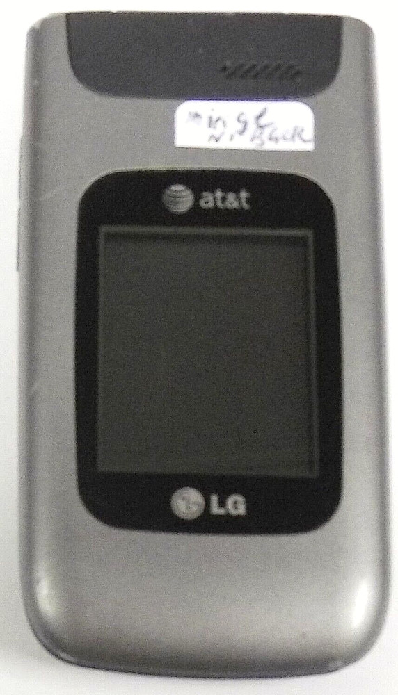 LG A340 – Gray and Black ( AT&T ) Cellular Flip Phone – READ / No Back