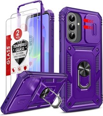 Samsung Galaxy A37 5G Phone Case with [2 Packs] Screen Protector and Kickstand