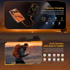 5G OUKITEL WP66 Rugged Phone Android 16 Mobile Waterproof IP68 Dual Screen 108MP