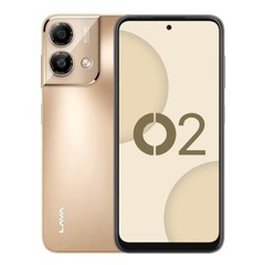 Lava O2 Factory Unlocked-Dual SIM-4G LTE-6.5inch 90Hz Punch Hole Display-GOLD