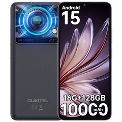 OUKITEL C60 Cell Phone Android 15 10000mAh 16GB+128GB 4G 6.9″ HD+ Smartphone
