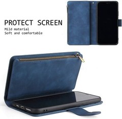 For iPhone 7 Plus/8 Plus Wallet Case PU Leather Magnetic Clasp Card Holder Slots
