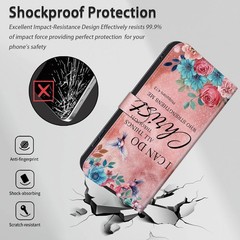 PU Leather Wallet Case for Samsung Galaxy A17 5G, RFID Blocking, Card Slots, Bib