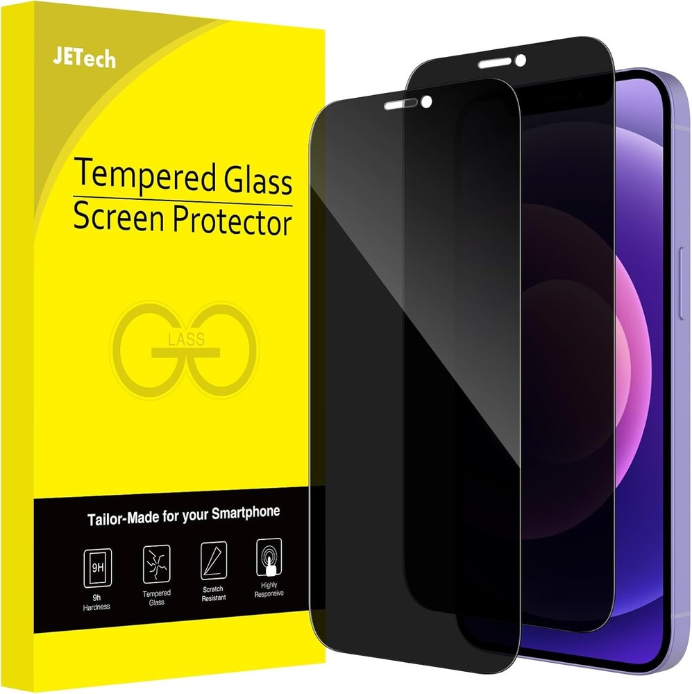 2PCS Privacy Full Coverage Screen Protector for iPhone 12 mini 5.4 Inch Anti Spy