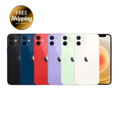 Apple iPhone 12 5G – Unlocked Verizon/AT&T – Black/White/Purple – 64GB/128GB
