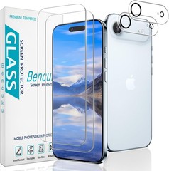 2 Pack Screen & Camera Lens Protectors for iPhone Air 6.5 Inch, 9H Tempered Glas
