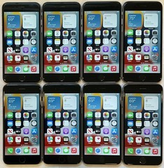 LOT OF 8 TESTED USED GSM UNLOCKED APPLE iPhone 6S, 32GB A1633 MN0M2LL/A PHONES