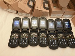 Lot of 7: Kyocera DuraXT E4277 Sprint Rugged GPS Flip Camera Cell Phone