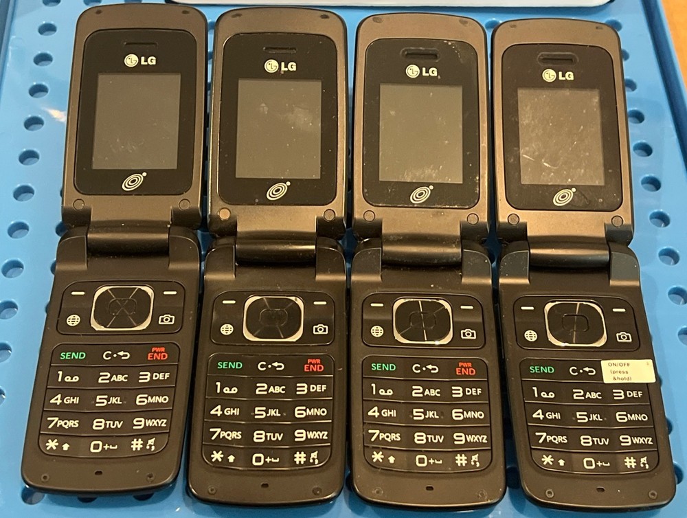 4 LG 420GB, Black (TracFone), Flip Phone, Each Sold Separately, Tested, 👀 Info