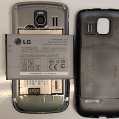 LG Optimus S Sprint Android Smartphone 3.2MP 512MB Black Used