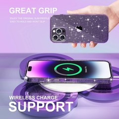 2PCS Case & Camera Lens Covers for iPhone 14 Pro Max 6.7 Inch Military Grade Pro