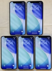 LOT OF FIVE TESTED USED WHITE GSM UNLOCKED iPhone 12 MINI, 64GB A2176 MG6H3LL/A