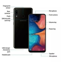 💯Brand New✨Samsung Galaxy A20✨SM-A205U 32GB+ 3GB Black Unlocked Smartphone USA