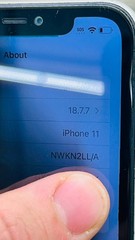 iPhone 11 64GB White Cricket NWKM2LL/A 100% Battery Good 30414