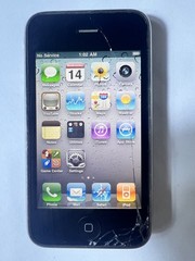 Apple iPhone 3GS 16GB Black AT&T MC135LL/A A1303 RARE iOS 4.3.4 FAIR Condition!