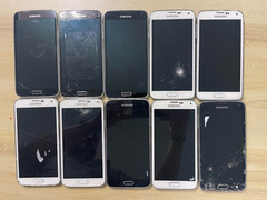 LOT OF 10 Samsung Galaxy S5 SM-G900v unlocked MIX color