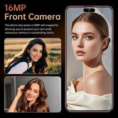 Unlocked G17 Pro Max 128G Dual Sim 5G Cell Phone Smartphone Android 15