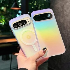 Iridescent Holographic Laser Gradient Case for Google Pixel 9 Pro XL 6.8″ Bumper