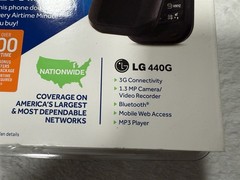 NEW TRACFONE LG 440G BLACK FLIP CELL PHONE 3G 1.3MP CAMERA BLUETOOTH