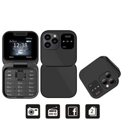 Unlocked SERVO i16 pro Mini Flip Mobile Phone Dial GSM Cellphones Dual SIM Card
