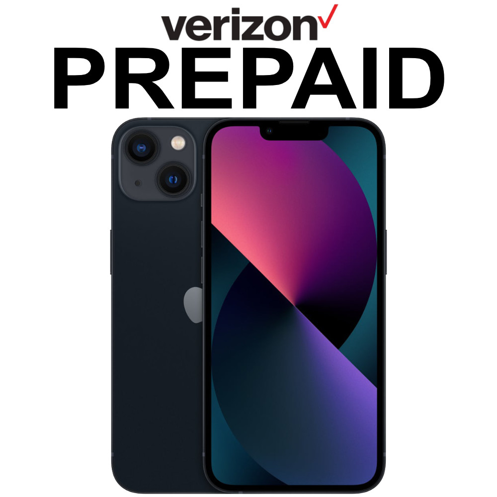 Apple iPhone 13 A2482 128GB Midnight PREPAID Verizon Locked Good