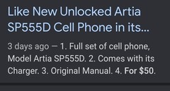 40% DISCOUNT NEW UNLOCKED SMARTPHONE & CHRGR REG $69 ONLY $41