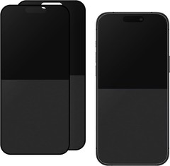 2PCS Matte & Glossy Tempered Glass Screen Protector for iPhone 16 15 15 Pro 6.1