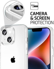 Slim Clear Bumper Case for iPhone 13 & 14, Shockproof Protective Cover 6.1 Inch
