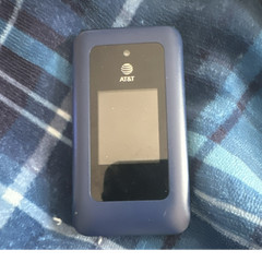 AT&T Blue Flip Phone Wi-Fi Camera 4GB Storage AT&T Network Stylish Mobile