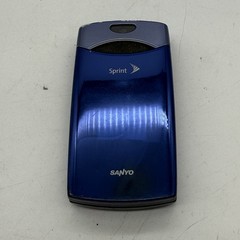 Sanyo Katana LX Flip Phone Blue For Sprint Rare WORKS! – (C4:29)