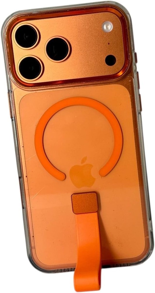 i Different – for iPhone 17 Pro Max – Clear PC+TPU Shockproof Phone Cover [Orang