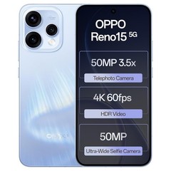 Oppo Reno15 5G (Blue, 8GB RAM 256GB Storage) 7 Gen 4 Processor Global Version.