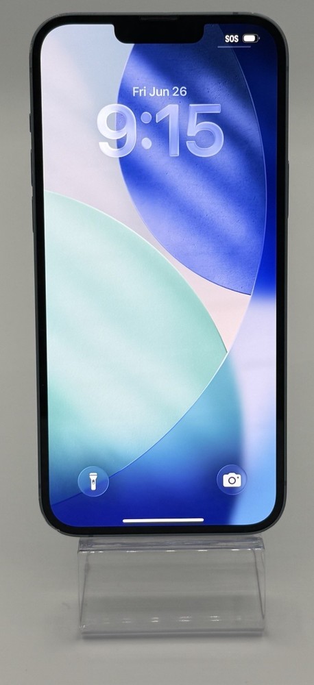 Apple iPhone 14 Plus Blue 128GB A2632 MQ3W3LL/A Cracked Back Unlocked