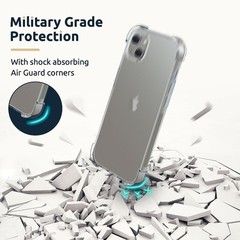 Designed for iPhone 15 Case 6.1-Inch, Anti-Scratch Clear Shockproof Bumper Cover