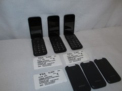 LOT OF 3 X TCL Flip Pro 4G LTE Basic Flip VERIZON Unlocked GRAY (4056V)