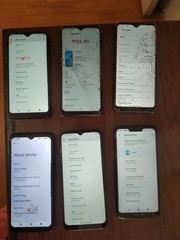 Lot of 6 Moto g play(2021) 32GB /g(7)power/LG K51 /REVVL4/Stratus C8/TCL30T 32GB