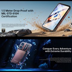 Removable Rear Screen Oukitel WP300 5G Rugged Phone Android 15 Smart Watch 512GB