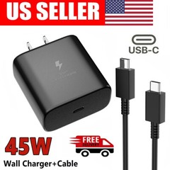 45W Type USB C Super Fast Wall Charger+6ft Cable For Samsung Galaxy S20 S21 S22