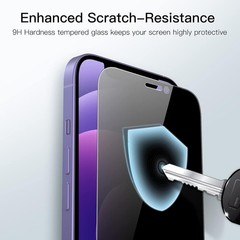 2PCS Privacy Full Coverage Screen Protector for iPhone 12 mini 5.4 Inch Anti Spy