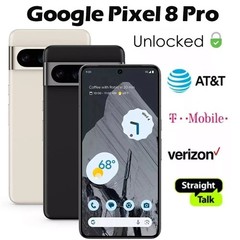 💯New Google Pixel 8 Pro 5G 128/256/512GB ALL COLORS AND MEMORY GSM+CDMA – USA