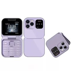 For i16 Pro Mini Unlocked Flip Mobile Phone 2 SIM Card Small Display Foldable
