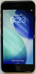 TESTED USED GSM UNLOCKED BLACK iPhone SE 2020, 64GB A2275 MX9K2LL/A, 95% BATTERY