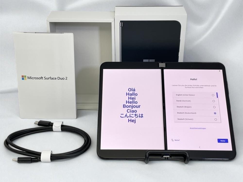 [N Mint] Microsoft Surface Duo 2 Obsidian 128GB SIM Free Black w/Box