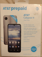AT&T Calypso 4 Prepaid Smartphone Vapor Gray 6.1″ Android 13 8MP 3000mAh