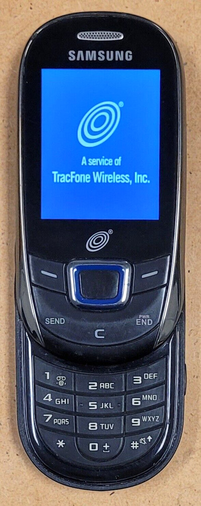 Samsung SGH-T340G – Black and Silver ( TracFone ) Very Rare GSM Slider Phone
