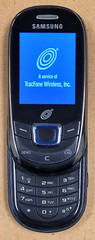 Samsung SGH-T340G – Black and Silver ( TracFone ) Very Rare GSM Slider Phone
